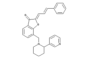 2-cinnamylidene-7-[[2-(3-pyridyl)piperidino]methyl]coumaran-3-one