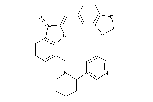 2-piperonylidene-7-[[2-(3-pyridyl)piperidino]methyl]coumaran-3-one