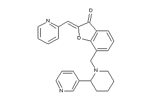 2-(2-pyridylmethylene)-7-[[2-(3-pyridyl)piperidino]methyl]coumaran-3-one