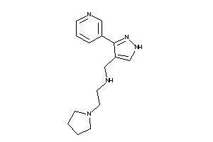 [3-(3-pyridyl)-1H-pyrazol-4-yl]methyl-(2-pyrrolidinoethyl)amine