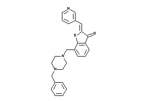 7-[(4-benzylpiperazino)methyl]-2-(3-pyridylmethylene)coumaran-3-one