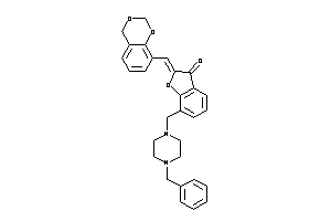 2-(4H-1,3-benzodioxin-8-ylmethylene)-7-[(4-benzylpiperazino)methyl]coumaran-3-one