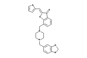 7-[(4-piperonylpiperazino)methyl]-2-(2-thenylidene)coumaran-3-one