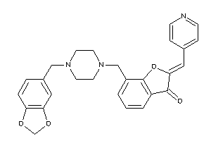 7-[(4-piperonylpiperazino)methyl]-2-(4-pyridylmethylene)coumaran-3-one