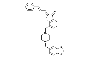 2-cinnamylidene-7-[(4-piperonylpiperazino)methyl]coumaran-3-one