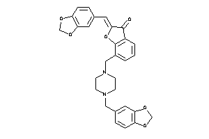 2-piperonylidene-7-[(4-piperonylpiperazino)methyl]coumaran-3-one