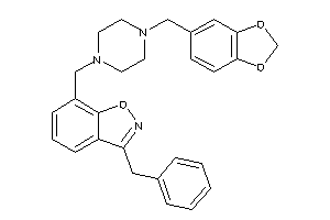 3-benzyl-7-[(4-piperonylpiperazino)methyl]indoxazene