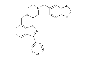 3-phenyl-7-[(4-piperonylpiperazino)methyl]indoxazene