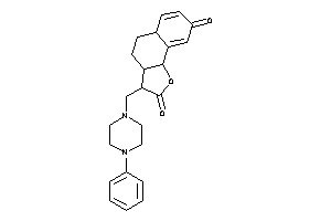 3-[(4-phenylpiperazino)methyl]-3,3a,4,5,5a,9b-hexahydrobenzo[g]benzofuran-2,8-quinone