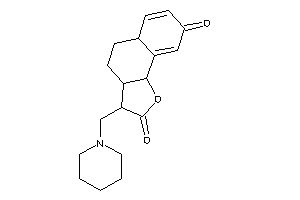 3-(piperidinomethyl)-3,3a,4,5,5a,9b-hexahydrobenzo[g]benzofuran-2,8-quinone