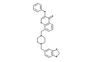 3-phenoxy-8-[(4-piperonylpiperazino)methyl]chromone