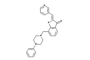 7-[(4-phenylpiperazino)methyl]-2-(3-pyridylmethylene)coumaran-3-one