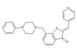 7-[(4-phenylpiperazino)methyl]-2-(4-pyridylmethylene)coumaran-3-one