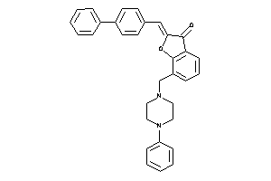 2-(4-phenylbenzylidene)-7-[(4-phenylpiperazino)methyl]coumaran-3-one