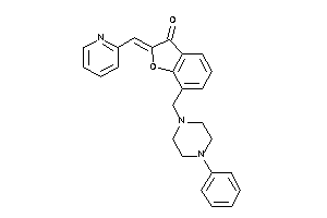 7-[(4-phenylpiperazino)methyl]-2-(2-pyridylmethylene)coumaran-3-one