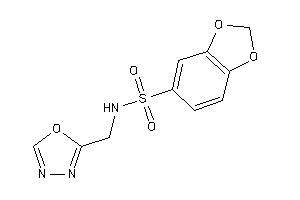 N-(1,3,4-oxadiazol-2-ylmethyl)-1,3-benzodioxole-5-sulfonamide