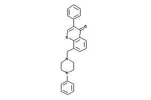 3-phenyl-8-[(4-phenylpiperazino)methyl]chromone