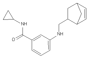 3-(5-bicyclo[2.2.1]hept-2-enylmethylamino)-N-cyclopropyl-benzamide