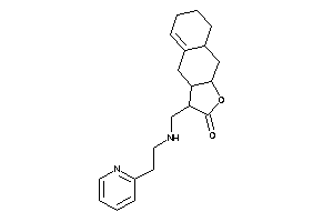 Image of 3-[[2-(2-pyridyl)ethylamino]methyl]-3a,4,6,7,8,8a,9,9a-octahydro-3H-benzo[f]benzofuran-2-one