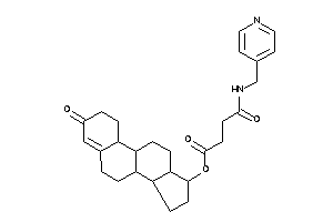 4-keto-4-(4-pyridylmethylamino)butyric Acid (3-keto-1,2,6,7,8,9,10,11,12,13,14,15,16,17-tetradecahydrocyclopenta[a]phenanthren-17-yl) Ester