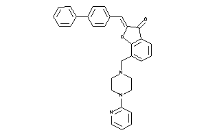 2-(4-phenylbenzylidene)-7-[[4-(2-pyridyl)piperazino]methyl]coumaran-3-one