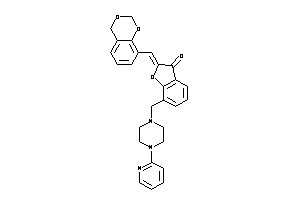 2-(4H-1,3-benzodioxin-8-ylmethylene)-7-[[4-(2-pyridyl)piperazino]methyl]coumaran-3-one