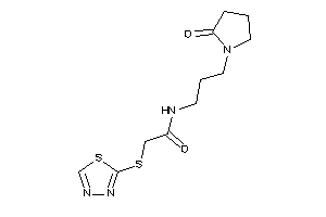 N-[3-(2-ketopyrrolidino)propyl]-2-(1,3,4-thiadiazol-2-ylthio)acetamide