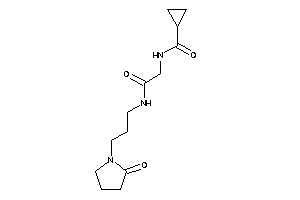 N-[2-keto-2-[3-(2-ketopyrrolidino)propylamino]ethyl]cyclopropanecarboxamide