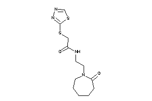 N-[2-(2-ketoazepan-1-yl)ethyl]-2-(1,3,4-thiadiazol-2-ylthio)acetamide