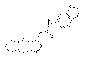 N-(1,3-benzodioxol-5-yl)-2-(6,7-dihydro-5H-cyclopenta[f]benzofuran-3-yl)acetamide