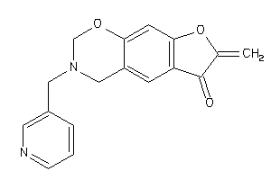 Image of 7-methylene-3-(3-pyridylmethyl)-2,4-dihydrofuro[3,2-g][1,3]benzoxazin-6-one