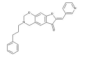 3-(3-phenylpropyl)-7-(3-pyridylmethylene)-2,4-dihydrofuro[3,2-g][1,3]benzoxazin-6-one
