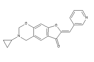 Image of 3-cyclopropyl-7-(3-pyridylmethylene)-2,4-dihydrofuro[3,2-g][1,3]benzoxazin-6-one