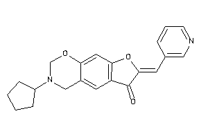 3-cyclopentyl-7-(3-pyridylmethylene)-2,4-dihydrofuro[3,2-g][1,3]benzoxazin-6-one