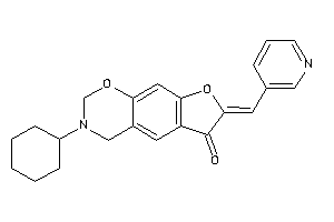 3-cyclohexyl-7-(3-pyridylmethylene)-2,4-dihydrofuro[3,2-g][1,3]benzoxazin-6-one