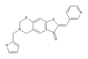 Image of 3-(2-furfuryl)-7-(3-pyridylmethylene)-2,4-dihydrofuro[3,2-g][1,3]benzoxazin-6-one