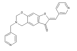 Image of 3-(4-pyridylmethyl)-7-(3-pyridylmethylene)-2,4-dihydrofuro[3,2-g][1,3]benzoxazin-6-one