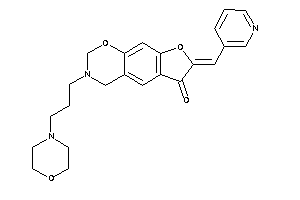 Image of 3-(3-morpholinopropyl)-7-(3-pyridylmethylene)-2,4-dihydrofuro[3,2-g][1,3]benzoxazin-6-one