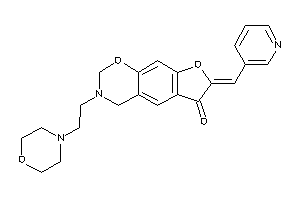 Image of 3-(2-morpholinoethyl)-7-(3-pyridylmethylene)-2,4-dihydrofuro[3,2-g][1,3]benzoxazin-6-one