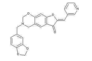 Image of 3-piperonyl-7-(3-pyridylmethylene)-2,4-dihydrofuro[3,2-g][1,3]benzoxazin-6-one