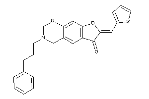 3-(3-phenylpropyl)-7-(2-thenylidene)-2,4-dihydrofuro[3,2-g][1,3]benzoxazin-6-one