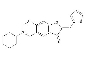 Image of 3-cyclohexyl-7-(2-thenylidene)-2,4-dihydrofuro[3,2-g][1,3]benzoxazin-6-one