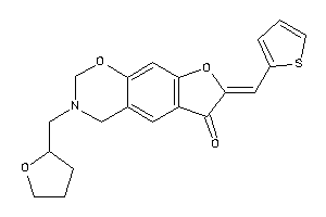 3-(tetrahydrofurfuryl)-7-(2-thenylidene)-2,4-dihydrofuro[3,2-g][1,3]benzoxazin-6-one