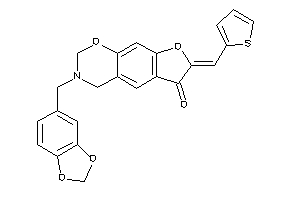 3-piperonyl-7-(2-thenylidene)-2,4-dihydrofuro[3,2-g][1,3]benzoxazin-6-one