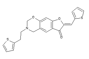 Image of 7-(2-thenylidene)-3-[2-(2-thienyl)ethyl]-2,4-dihydrofuro[3,2-g][1,3]benzoxazin-6-one