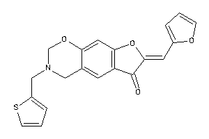 Image of 7-(2-furfurylidene)-3-(2-thenyl)-2,4-dihydrofuro[3,2-g][1,3]benzoxazin-6-one