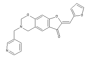 Image of 7-(2-furfurylidene)-3-(3-pyridylmethyl)-2,4-dihydrofuro[3,2-g][1,3]benzoxazin-6-one