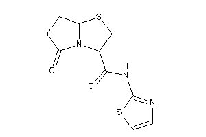 5-keto-N-thiazol-2-yl-3,6,7,7a-tetrahydro-2H-pyrrolo[2,1-b]thiazole-3-carboxamide