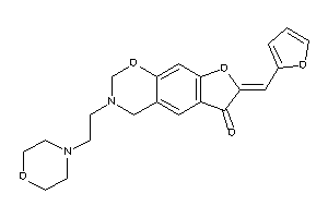 Image of 7-(2-furfurylidene)-3-(2-morpholinoethyl)-2,4-dihydrofuro[3,2-g][1,3]benzoxazin-6-one