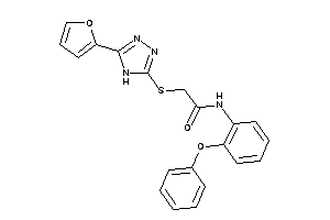 2-[[5-(2-furyl)-4H-1,2,4-triazol-3-yl]thio]-N-(2-phenoxyphenyl)acetamide